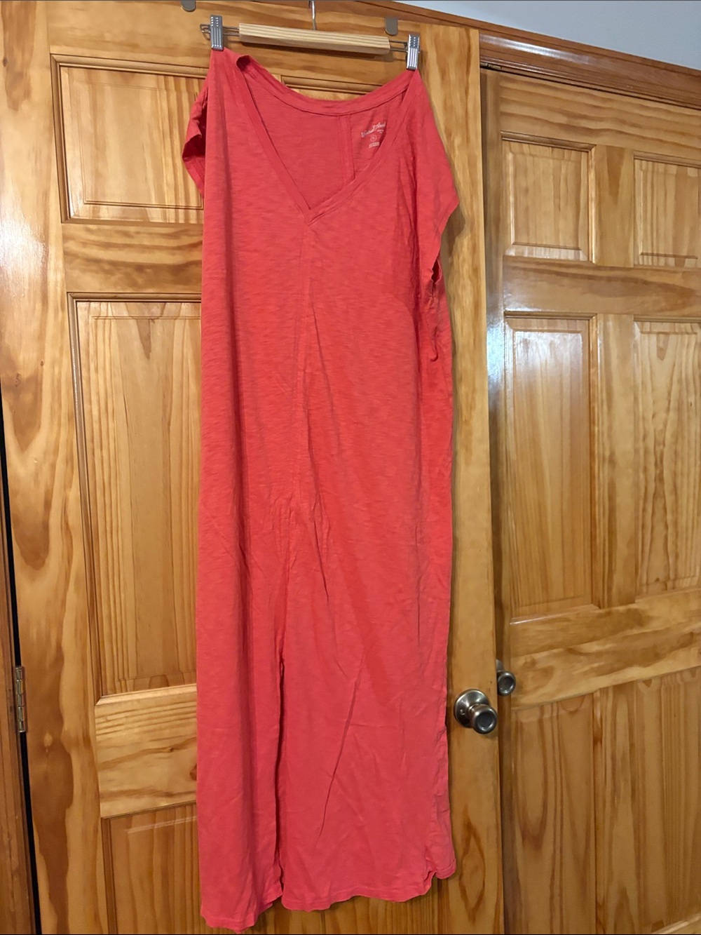 Universal Thread Coral V-Neck Maxi Dress